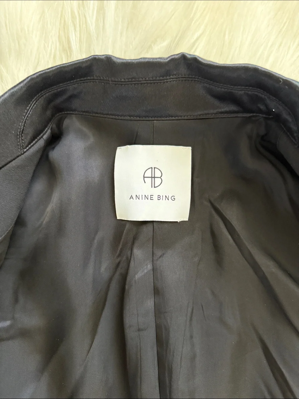 Anine Bing Ade Black Tuxedo Blazer Size S/P